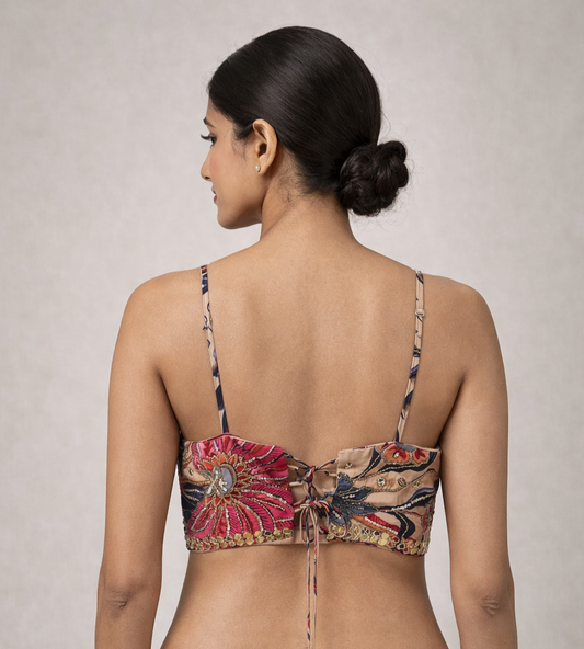 Pink Floral Printed Lehenga Set with Dupatta